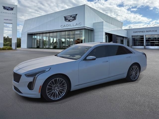 2020 Cadillac CT6 3.6L Premium Luxury in Crystal White Tricoat — front three-quarter view