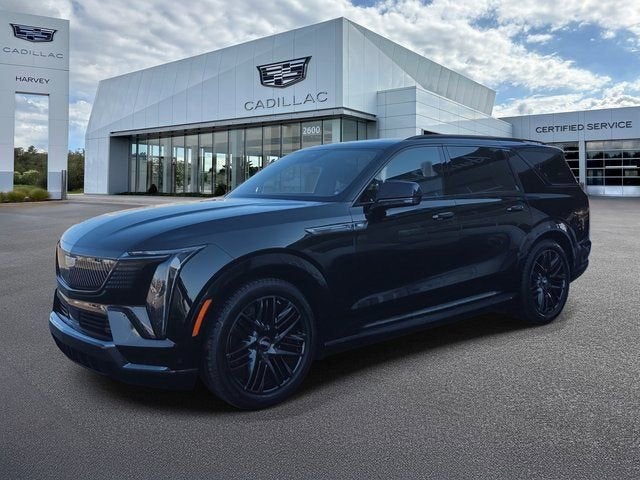 2026 Cadillac ESCALADE IQL Sport in Black Raven — front three-quarter view