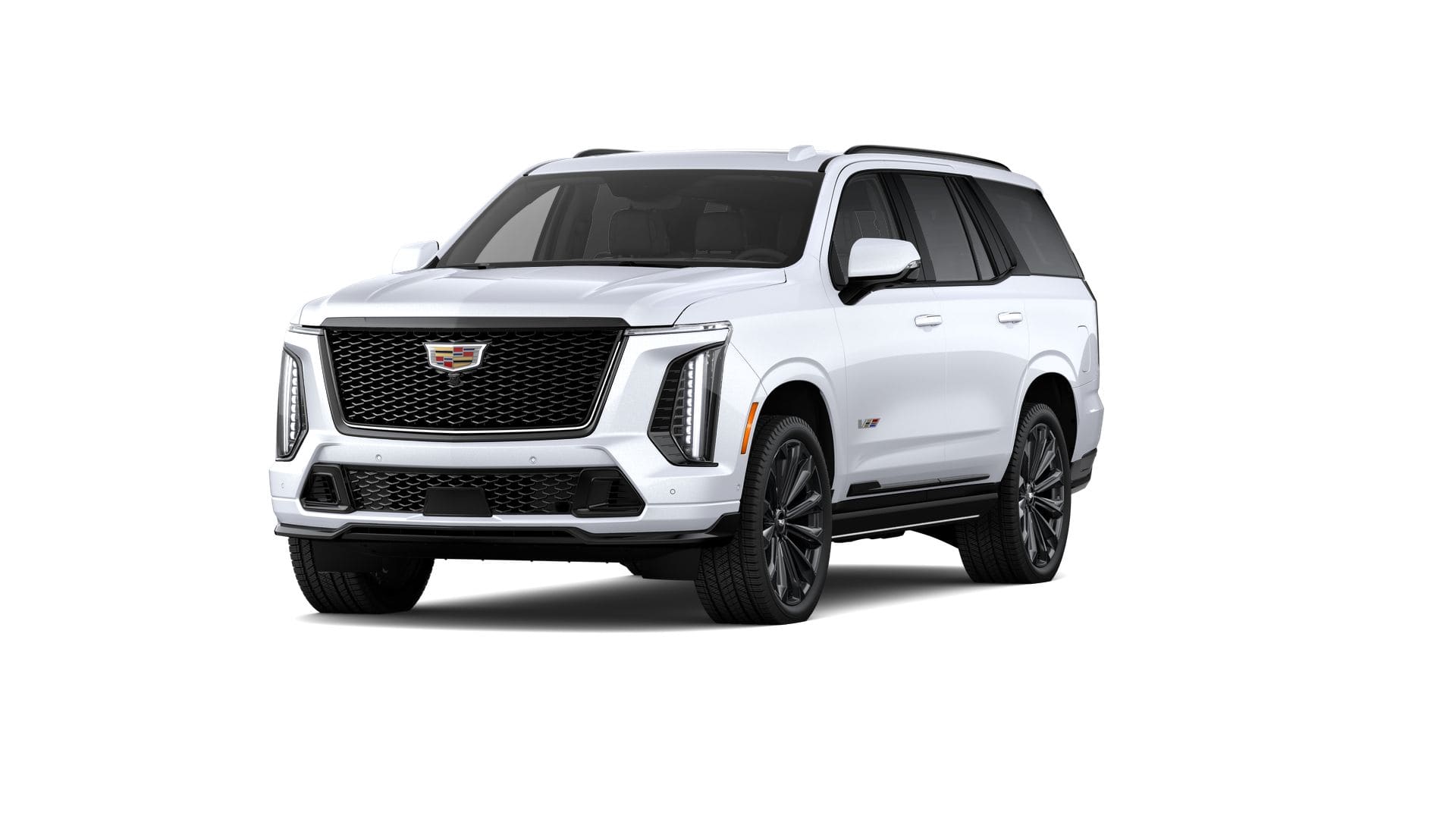 2026 Cadillac Escalade V-Series in Vibrant White Tricoat — front three-quarter view