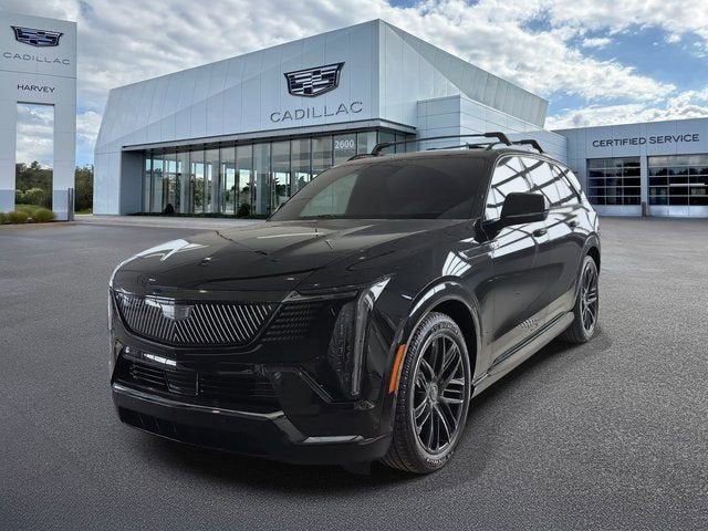 2026 Cadillac ESCALADE IQ Sport in Black Raven — front three-quarter view