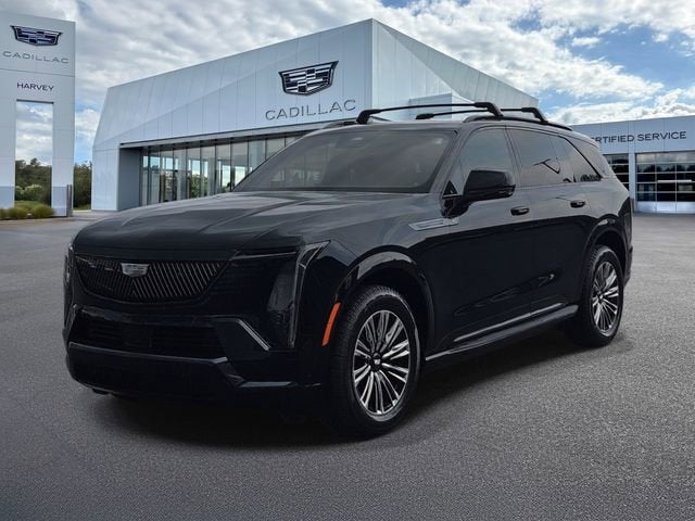 2026 Cadillac ESCALADE IQ Sport in Black Raven — front three-quarter view