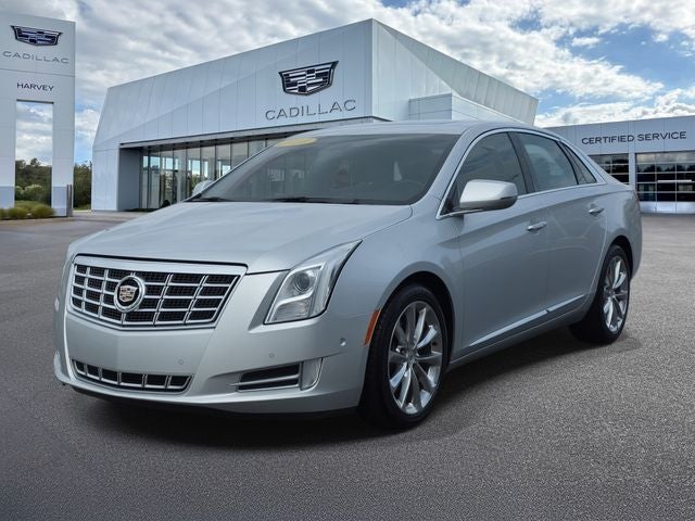 2014 Cadillac XTS Premium in Radiant Silver Metallic — front three-quarter view