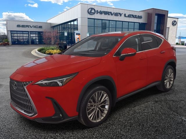 2025 Lexus NX 350 Premium in Red Line — front three-quarter view
