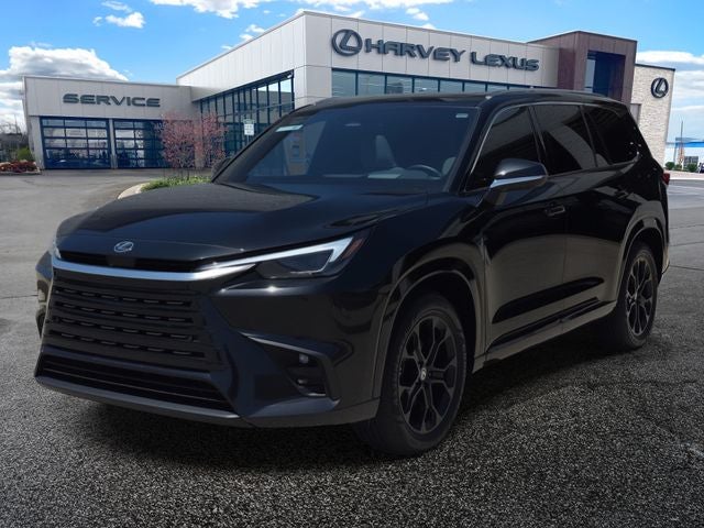 2025 Lexus TX 350 Luxury in Caviar — front three-quarter view