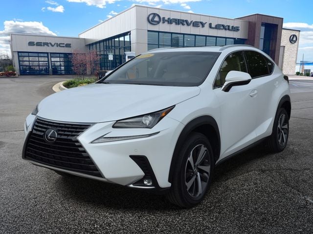 2018 Lexus NX 300 in White Pearl — front three-quarter view
