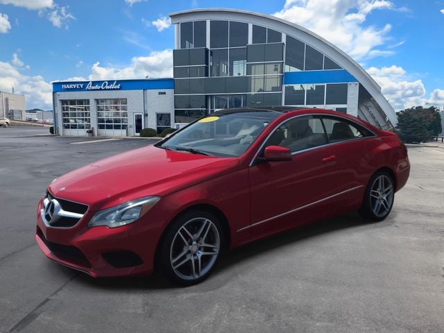 2014 Mercedes-Benz E-Class E 350 Base in Mars Red — front three-quarter view